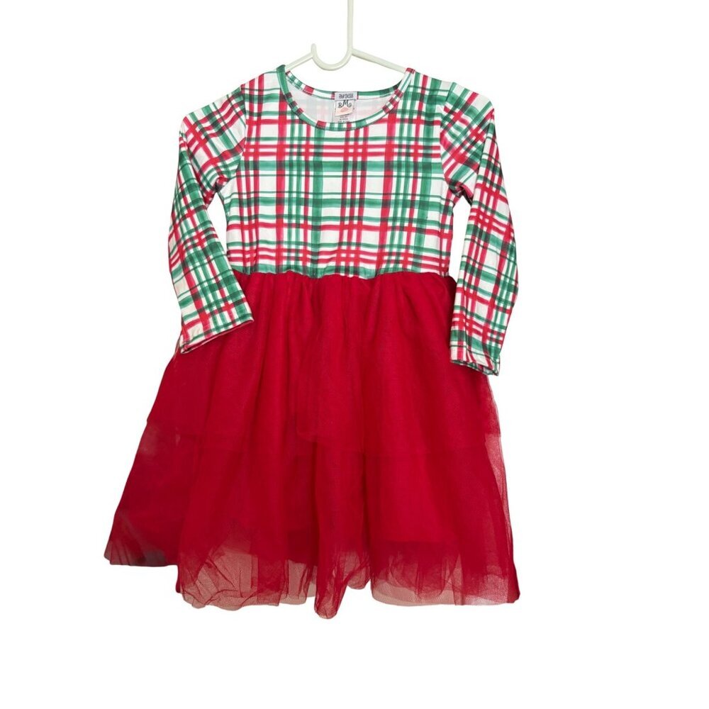 Mia Belle Girls 6Y Red Green Plaid TuTu Special Occasions Evening Holiday‎ Chris